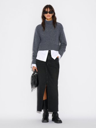 Holzweiler Wool Cropped Turtleneck - Blue - Women's - XL