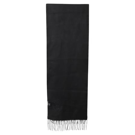Dolce & Gabbana Pre-owned, Solid Fringe Scarf in Cashmere Zwart, Dames, Maat:ONE Size
