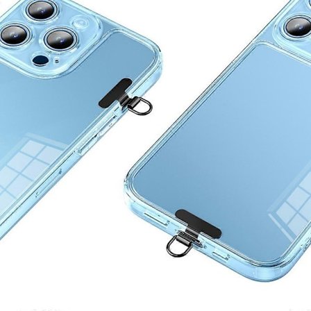 Mini mobilskalsfäste ultratunn metall mobiltelefon snodd patch lämplig för tyst hål laddningsport