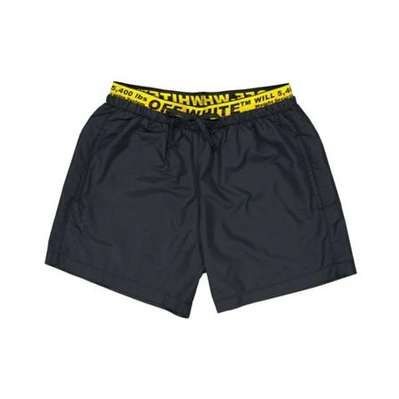 Off White Beachwear , Zwart , Heren , Maat: M Badmode