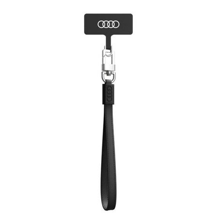 Audi Crossbody läder universal nyckelband 28cm x 10mm - Svart