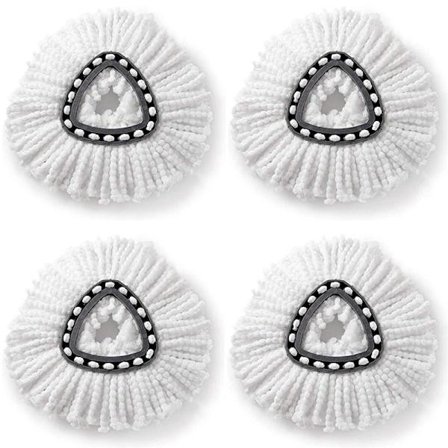 4 stk. passer til O-Cedar/Vileda Swivel Mop Heads Triangular Cotton Th