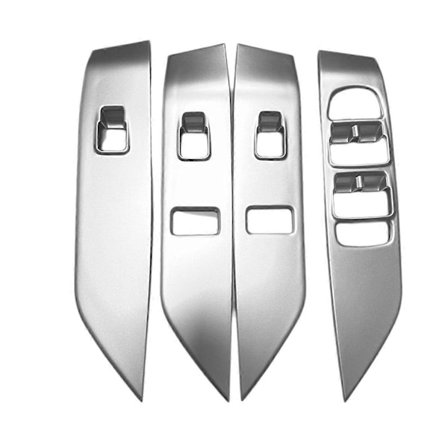 Bilfönsteromkopplare Lyftpanel för Jaguar E-Pace 2018-2023 LHD, B Silver45