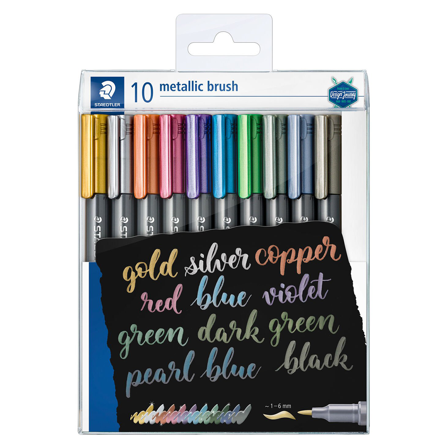 Marker Brush Metallic 10-pack