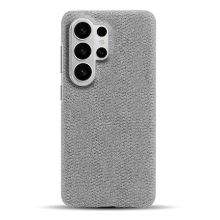 Mobilskal till Samsung Galaxy S26 Ultra Klädd Textur Anti-Scratch Plast Ljusgrå