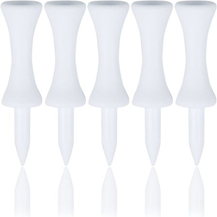Hvite Plast Golf-Tees 51MM (2 Tommer, 100 Stykker)