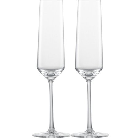 Zwiesel Pure champagneglass 21 cl, 2-pakning' - 'Klar
