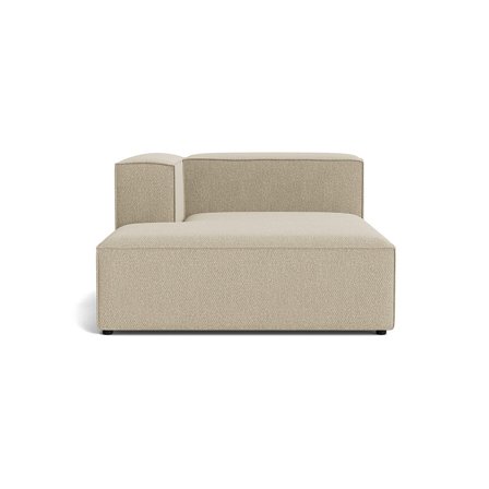 Lissabon XL Chaiselong, Venstrevendt - Nordic Mørk Beige - 130x170x72cm - Holdbar Sofa med Kvalitetsstof & Ramme af Krydsfiner - Modulsofa