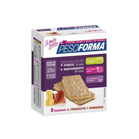 Pesoforma Sandwich Prosciutto Formaggio 8 Pezzi
