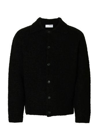 Selected | Slhloyd Ls Knit Boucle Polo Cardigan | L