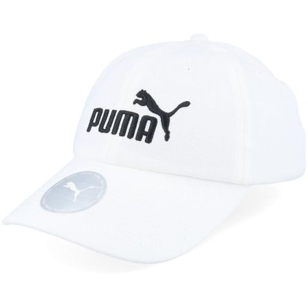 Puma - Vit unconstructed Keps - Kids Essential Cap Jr White Dad Cap @ Hatstore