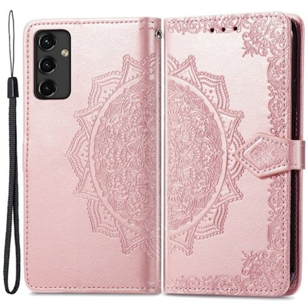 Mandala Samsung Galaxy A14 Flip Fodral - Roséguld