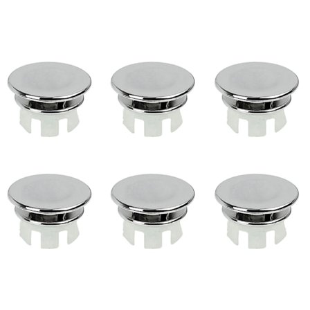 6-pak Vask Overløbsringe Vaskhul Udskiftning Overløbshul Rundt Bassin Overløbskant Vaskhul Dæksel Afløbsdæksler