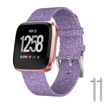 Fitbit Versa klockarmband jeanstyg metall - Lila