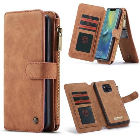 Caseme Plånboksfodral Med Magnetskal För Huawei Mate 20 Pro Brun Brun