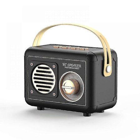 Vintage Radio Retro Bluetooth -kaiutin FM-radio vanhanaikaisella klassisella tyylillä, parannettu basso Retro langaton vintage