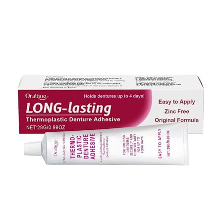 Hampaiden kiinnitysaine - Pitkäkestoinen kiinnitys