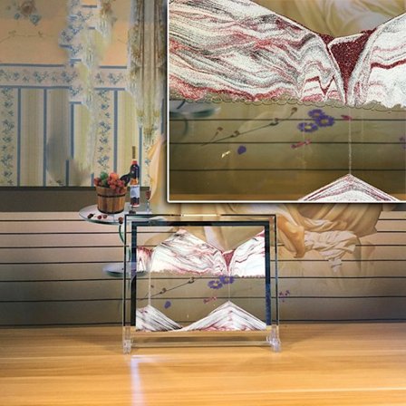 3D Landskap Rörlig Sand Målning Dynamisk Sand Bild Flödande Sand Målning Timglas Dekor