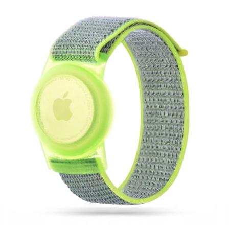 Tech-Protect Apple Airtag Armbånd Nylon - Lime IC
