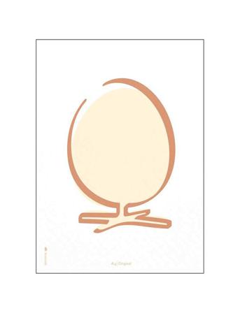 The Egg White Home Decoration Posters & Frames Posters Illustrations Monivärinen/Kuvioitu Brainchild