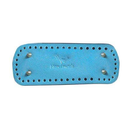 Håndlagde Veske Bunner med 44 Hull Lær Oval Rund Veske Base DIY Hekle Veske Tilbehør for Strikkevesker Bøttevesker