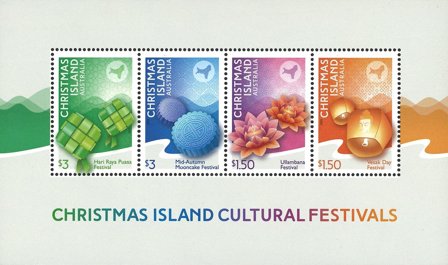 Christmas Island - Kulturfestival - Postfrisk miniark