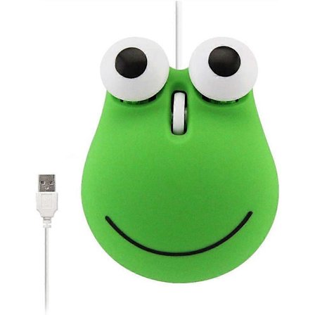 Sød dyreformet kablet mus tegneserie lille kablet optisk mus 1600 DPI bærbar rejse mini mus til computer bærbar computer med 1,2 m ledning til børn 