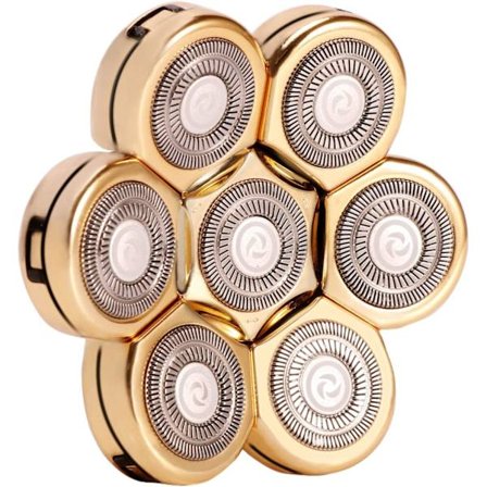 7 Hoveder Elektrisk Barbermaskine Udskiftningsblade, Vaskbar Flydende Ele