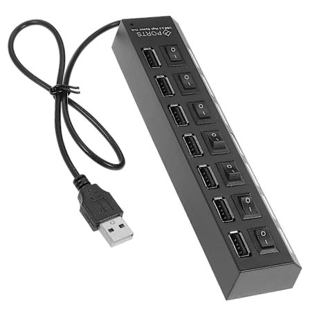 USB Hub 7-Port USB-stik Multi USB-port Splitter til bærbar computer[SL]