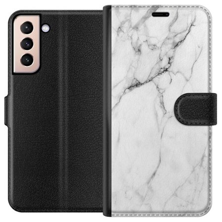 Kompatibel Tegnebogsetui til Samsung Samsung Galaxy S21 Marmor