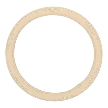 Rattstyrningsöverdrag i Mikrofiber Konstläder Präglad Ratt Skydd för Fordon