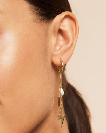 Edblad Peak Hoops Multi Gold Guldig Smycken Tjej - Kids Brand Store