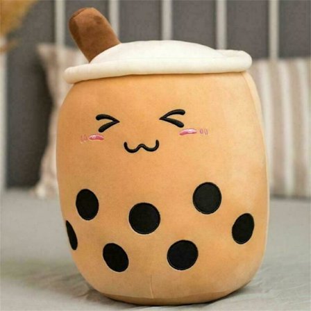 Bubble Tea Boba Koppar Squishmallow Mjuk Fin Present Plyschleksak