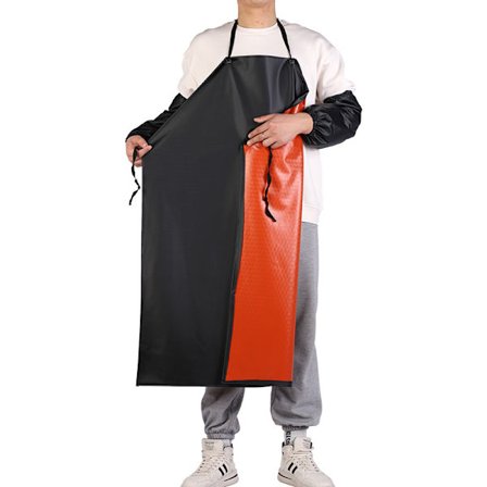 PVC Tynd Arbejdsforklæde Letvægts Vandtæt Forklæde Slagtehus Haveforklæde Unisex Olie Vandafvisende Fabriksforklæde