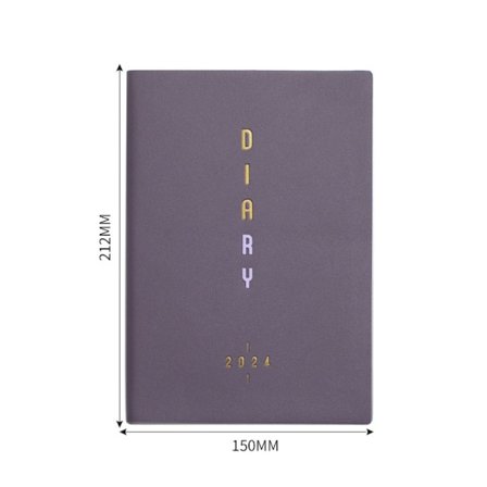 2024 Agenda Bok Dagbok Ukeplanlegger LILLA