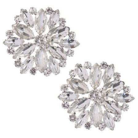 2PCS Shoe Clip Shiny Decorative Clips Charm Buckle