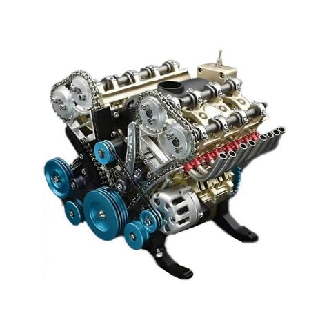 8-cylinders fuld metal bilmotor model, resin bilmotor model kit - Perfet