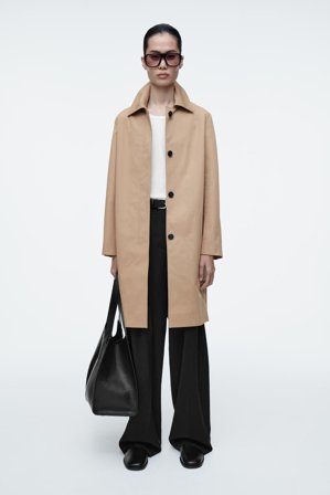 COS Frauen Mantel Aus Baumwolle in Beige