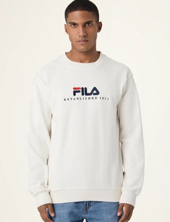 FILA Valsera Regular Logo Sweatshirt - Cream - XL
