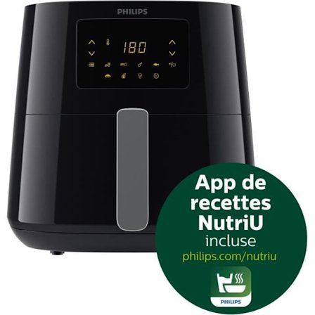 Airfryer utan olja - PHILIPS - Airfryer XL HD9270/70 Series 3000 - 6,2L - Rapid Air Technology - 7 Förinställningar - Svart