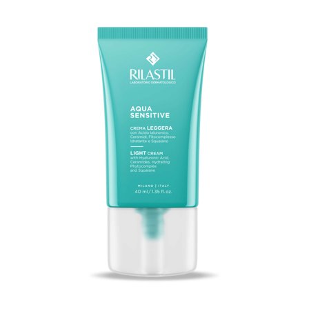 Rilastil Aqua Sensitive Crema Leggera 40ml - Crema viso giorno idratante