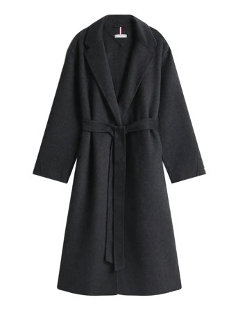 Tommy Hilfiger | Df Wool Reg Belted Maxi Coat | 44