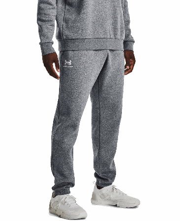 Under Armour Essential Fleece Jogger Pitch Gray Medium Heather/White
