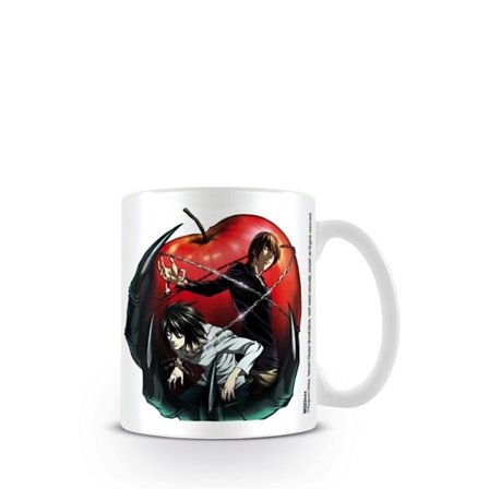 Death Note Apple Mug En Storlek Vit/Svart/Röd