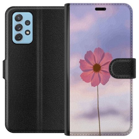 Plånboksfodral till Samsung Galaxy A72 5G med Rosa blomma