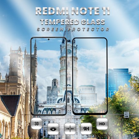 Xiaomi Redmi Note 11 - Härdat glas 9H-Super kvalitet 3D