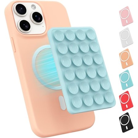 Magnetisk sugekop telefonholder til MagSafe etui, silikone klæbende telefongreb til iPhone