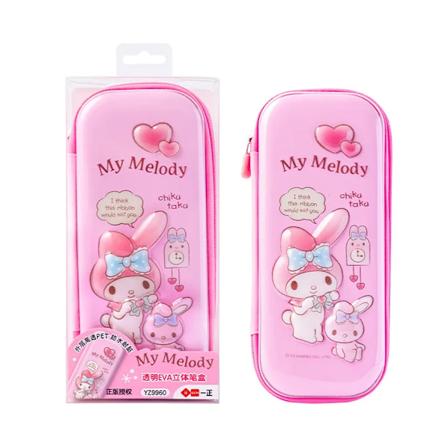 Iigen kynäkotelo Kawaii Sanrio monitoiminen söpö Eva-laukku Suuri kapasiteetti Kynäpussi Koulutoimisto Tarvikkeet Kirjepaperit 1P Cs My melody