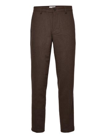 Como Reg Wool Suit Pants Kostymbyxor Formella Byxor Brun Les Deux