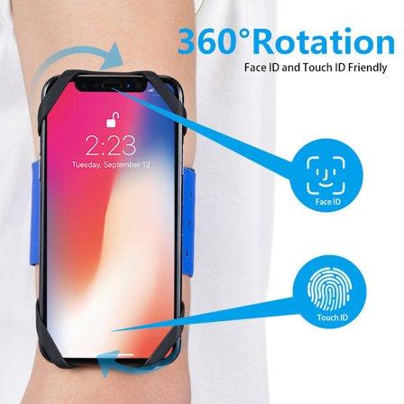 Cykelarm och Styre 3 i 1 Smartphonehållare upp till